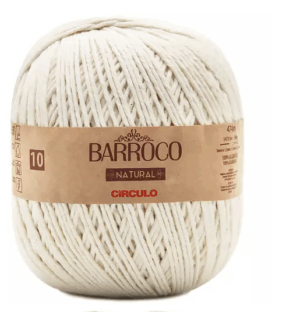 BARBANTE 10 NATURAL BARROCO CIRCULO 700G