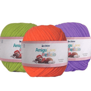 FIO CROCHE AMIGULOVE PELUCIA 80G