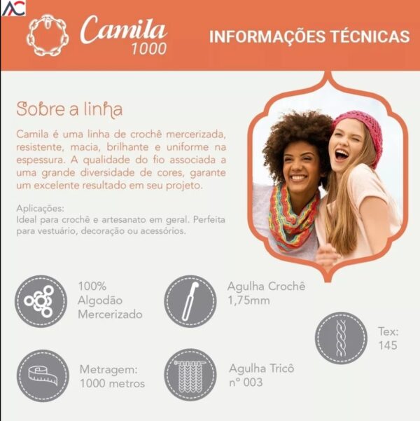 CAMILA 1000 MULT 4430M LINHA CROCHE