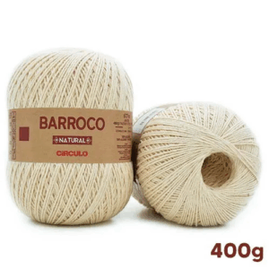 BARBANTE 4 NATURAL CIRCULO BARROCO 400G