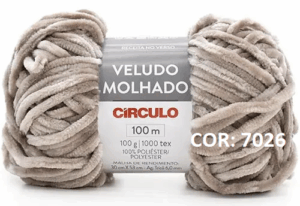 KIT 3 FIO VELUDO MOLHADO CIRCULO