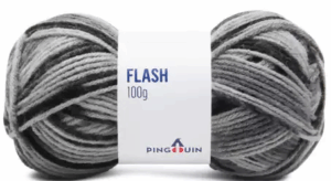 KIT COM 4 PEÇAS - FIO FLASH 100G - PINGOUIN