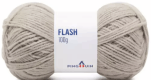 KIT COM 4 PEÇAS - FIO FLASH 100G - PINGOUIN