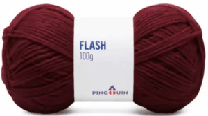 KIT COM 4 PEÇAS - FIO FLASH 100G - PINGOUIN