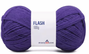 KIT COM 4 PEÇAS - FIO FLASH 100G - PINGOUIN
