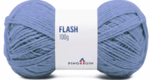 KIT COM 4 PEÇAS - FIO FLASH 100G - PINGOUIN