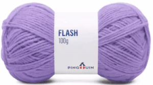 KIT COM 4 PEÇAS - FIO FLASH 100G - PINGOUIN