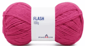 KIT COM 4 PEÇAS - FIO FLASH 100G - PINGOUIN