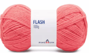 KIT COM 4 PEÇAS - FIO FLASH 100G - PINGOUIN