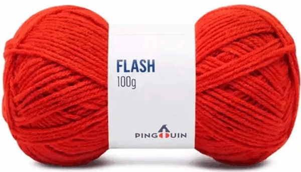 KIT COM 4 PEÇAS - FIO FLASH 100G - PINGOUIN
