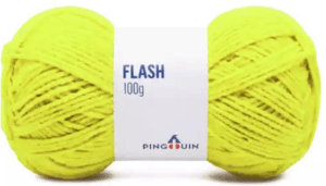 KIT COM 4 PEÇAS - FIO FLASH 100G - PINGOUIN