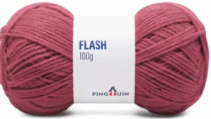 KIT COM 4 PEÇAS - FIO FLASH 100G - PINGOUIN