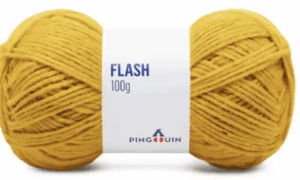 KIT COM 4 PEÇAS - FIO FLASH 100G - PINGOUIN
