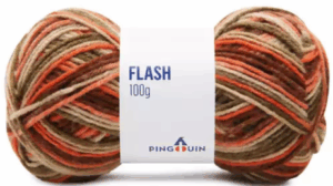 KIT COM 4 PEÇAS - FIO FLASH 100G - PINGOUIN