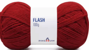 KIT COM 4 PEÇAS - FIO FLASH 100G - PINGOUIN
