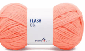 KIT COM 4 PEÇAS - FIO FLASH 100G - PINGOUIN