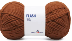 KIT COM 4 PEÇAS - FIO FLASH 100G - PINGOUIN
