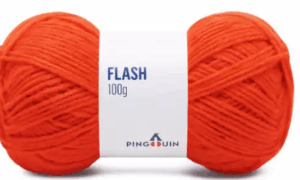 KIT COM 4 PEÇAS - FIO FLASH 100G - PINGOUIN