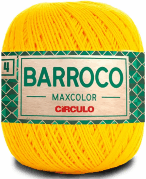 KIT COM 4 BARROCO 4 FIOS - MAXCOLOR 200G - CIRCULO (COR ÚNICA)
