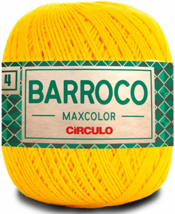 KIT COM 4 BARROCO 4 FIOS - MAXCOLOR 200G - CIRCULO (COR ÚNICA)