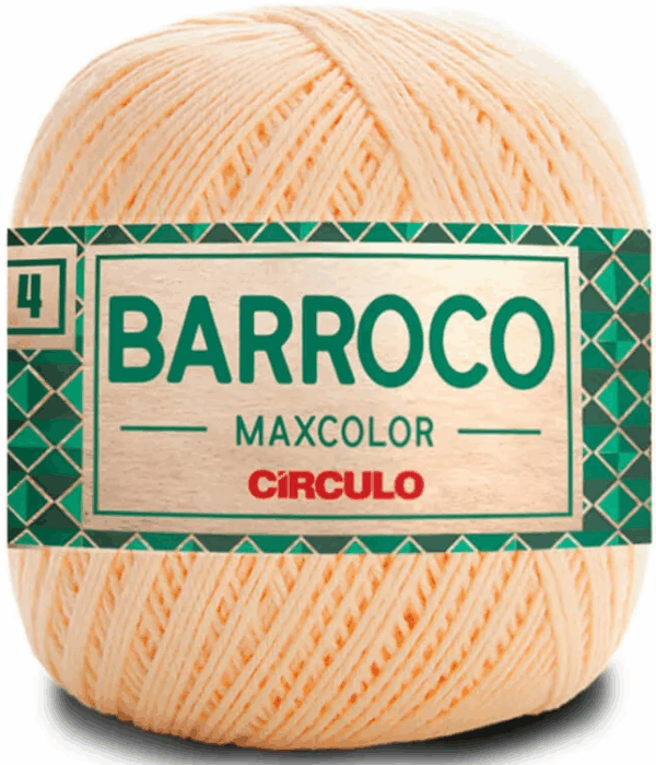 KIT COM 4 BARROCO 4 FIOS - MAXCOLOR 200G - CIRCULO (COR ÚNICA)