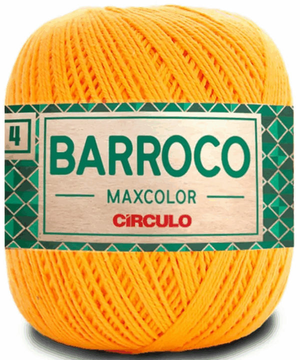 KIT COM 4 BARROCO 4 FIOS - MAXCOLOR 200G - CIRCULO (COR ÚNICA)