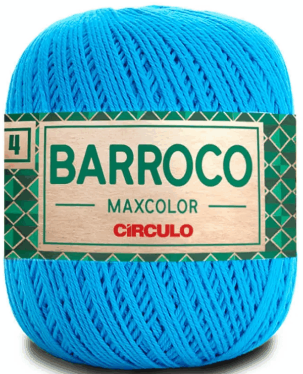 KIT COM 4 BARROCO 4 FIOS - MAXCOLOR 200G - CIRCULO (COR ÚNICA)