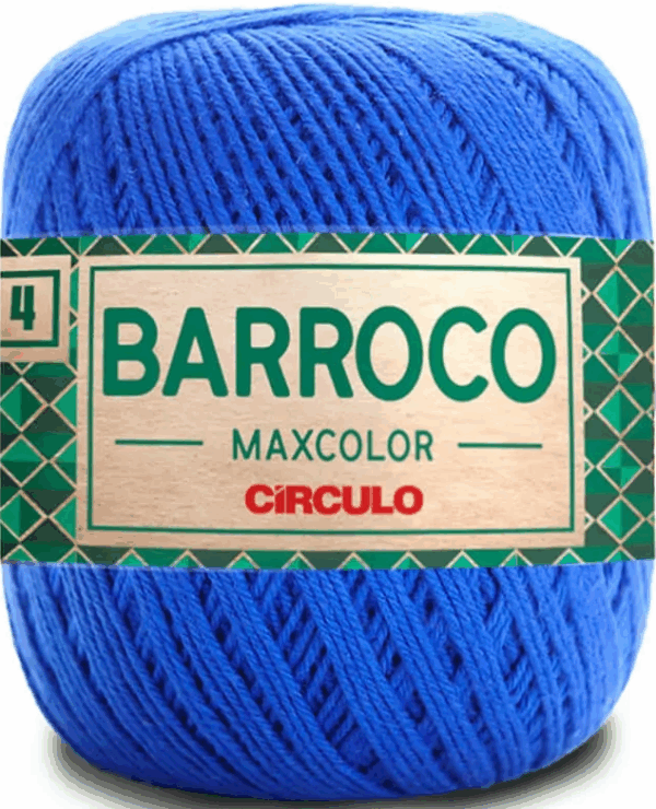 KIT COM 4 BARROCO 4 FIOS - MAXCOLOR 200G - CIRCULO (COR ÚNICA)