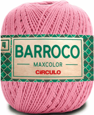KIT COM 4 BARROCO 4 FIOS - MAXCOLOR 200G - CIRCULO (COR ÚNICA)
