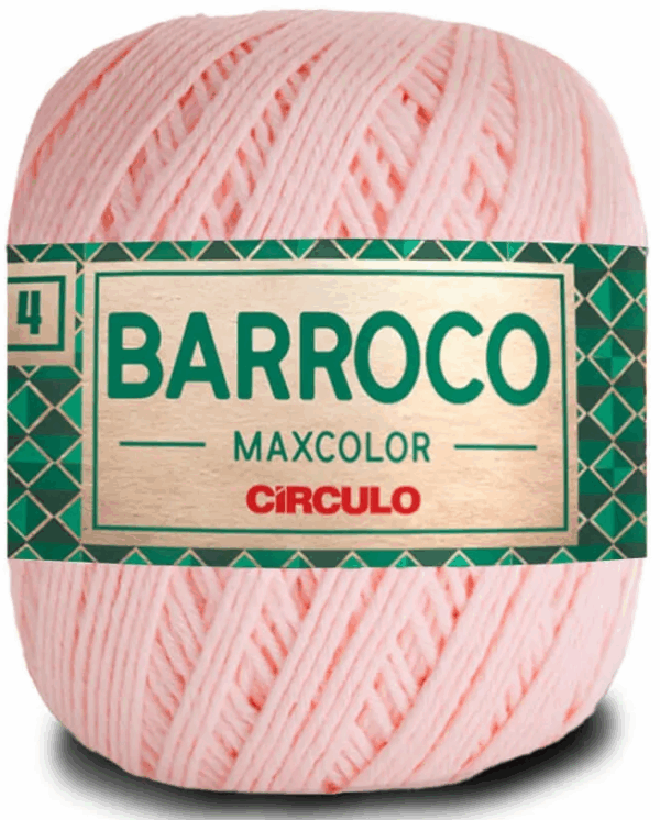 KIT COM 4 BARROCO 4 FIOS - MAXCOLOR 200G - CIRCULO (COR ÚNICA)