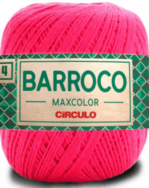 KIT COM 4 BARROCO 4 FIOS - MAXCOLOR 200G - CIRCULO (COR ÚNICA)