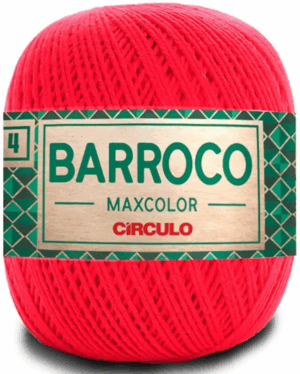 KIT COM 4 BARROCO 4 FIOS - MAXCOLOR 200G - CIRCULO (COR ÚNICA)