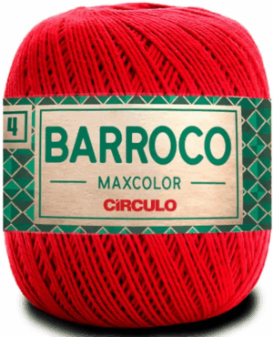 KIT COM 4 BARROCO 4 FIOS - MAXCOLOR 200G - CIRCULO (COR ÚNICA)