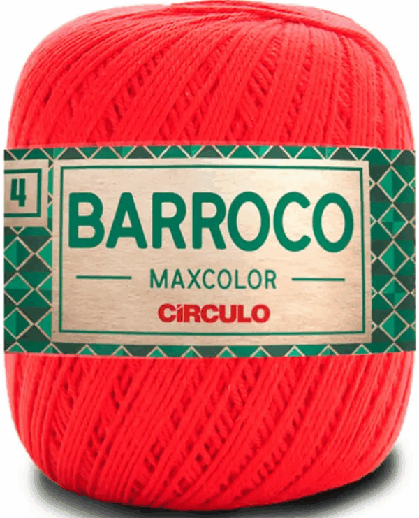 KIT COM 4 BARROCO 4 FIOS - MAXCOLOR 200G - CIRCULO (COR ÚNICA)