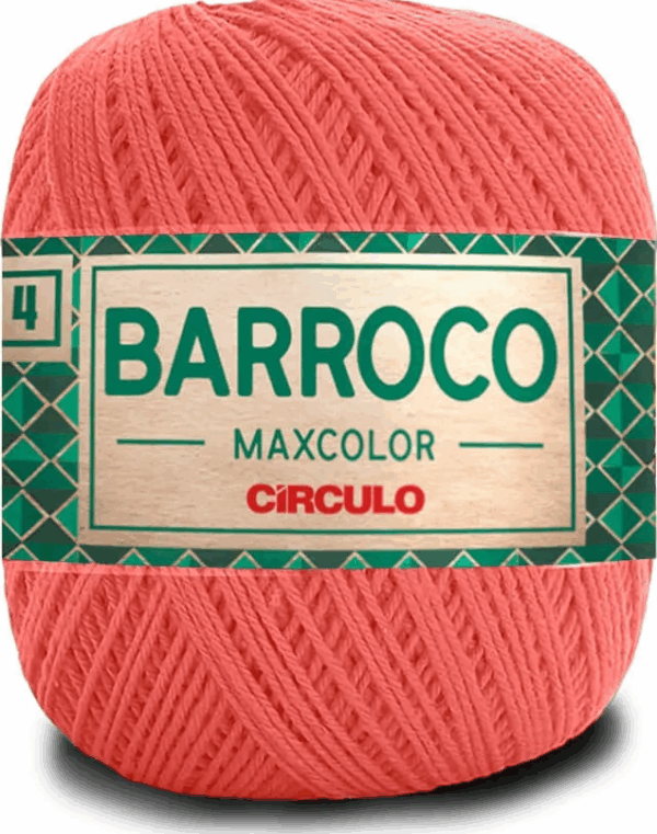 KIT COM 4 BARROCO 4 FIOS - MAXCOLOR 200G - CIRCULO (COR ÚNICA)