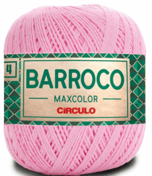 KIT COM 4 BARROCO 4 FIOS - MAXCOLOR 200G - CIRCULO (COR ÚNICA)