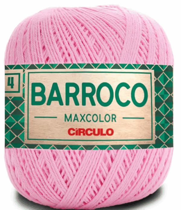 KIT COM 4 BARROCO 4 FIOS - MAXCOLOR 200G - CIRCULO (COR ÚNICA)