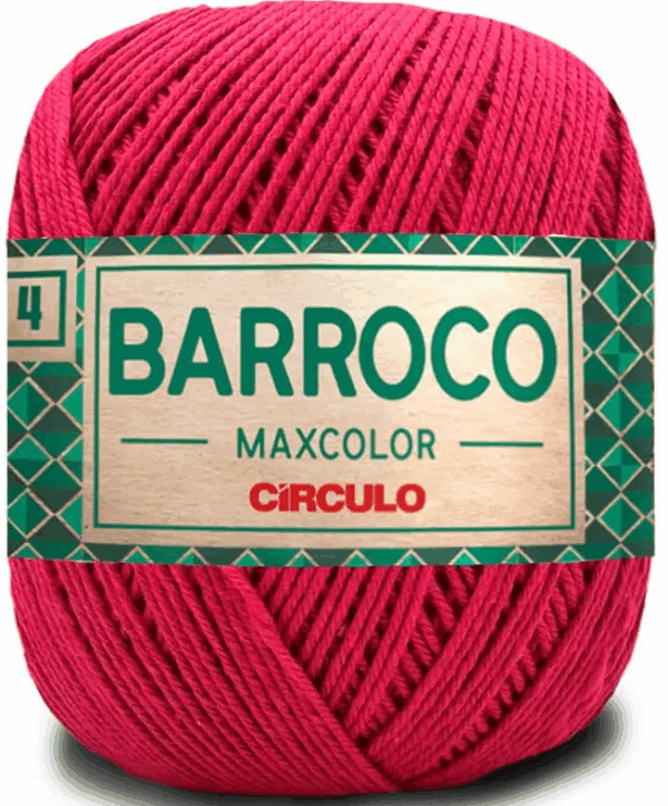 KIT COM 4 BARROCO 4 FIOS - MAXCOLOR 200G - CIRCULO (COR ÚNICA)