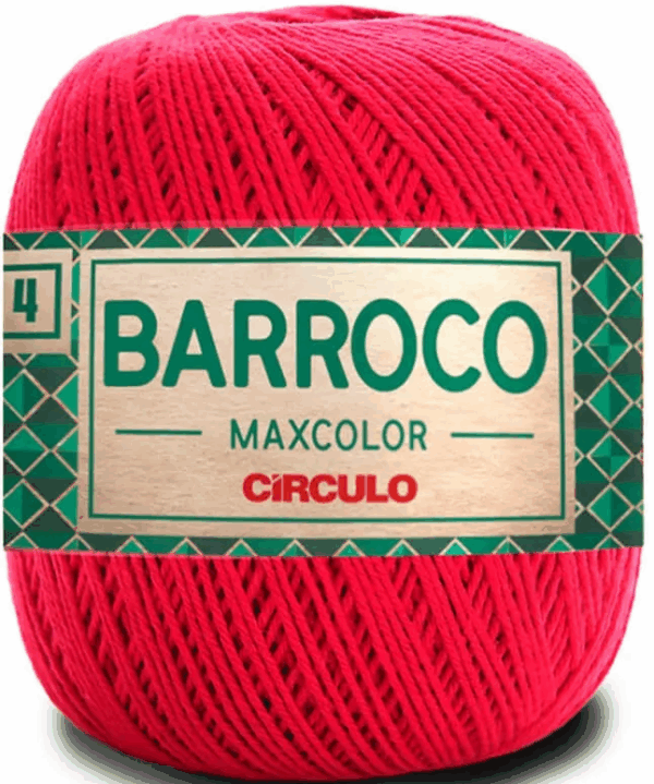 KIT COM 4 BARROCO 4 FIOS - MAXCOLOR 200G - CIRCULO (COR ÚNICA)