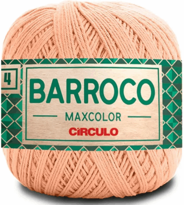 KIT COM 4 BARROCO 4 FIOS - MAXCOLOR 200G - CIRCULO (COR ÚNICA)