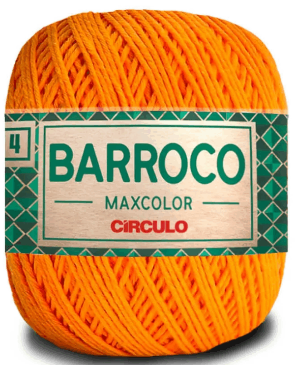 KIT COM 4 BARROCO 4 FIOS - MAXCOLOR 200G - CIRCULO (COR ÚNICA)
