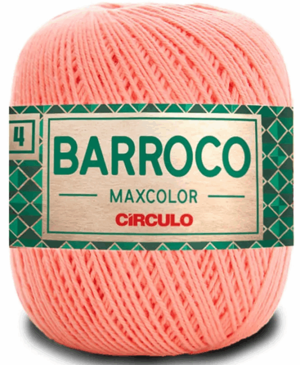 KIT COM 4 BARROCO 4 FIOS - MAXCOLOR 200G - CIRCULO (COR ÚNICA)