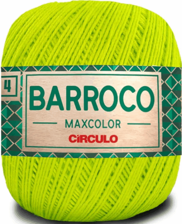 KIT COM 4 BARROCO 4 FIOS - MAXCOLOR 200G - CIRCULO (COR ÚNICA)