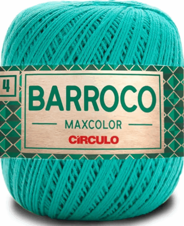 KIT COM 4 BARROCO 4 FIOS - MAXCOLOR 200G - CIRCULO (COR ÚNICA)