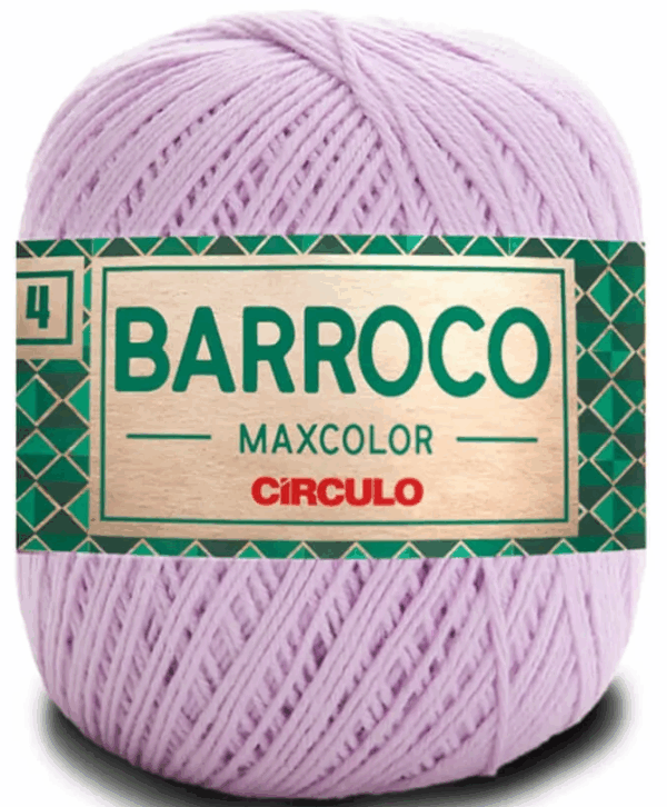 KIT COM 4 BARROCO 4 FIOS - MAXCOLOR 200G - CIRCULO (COR ÚNICA)