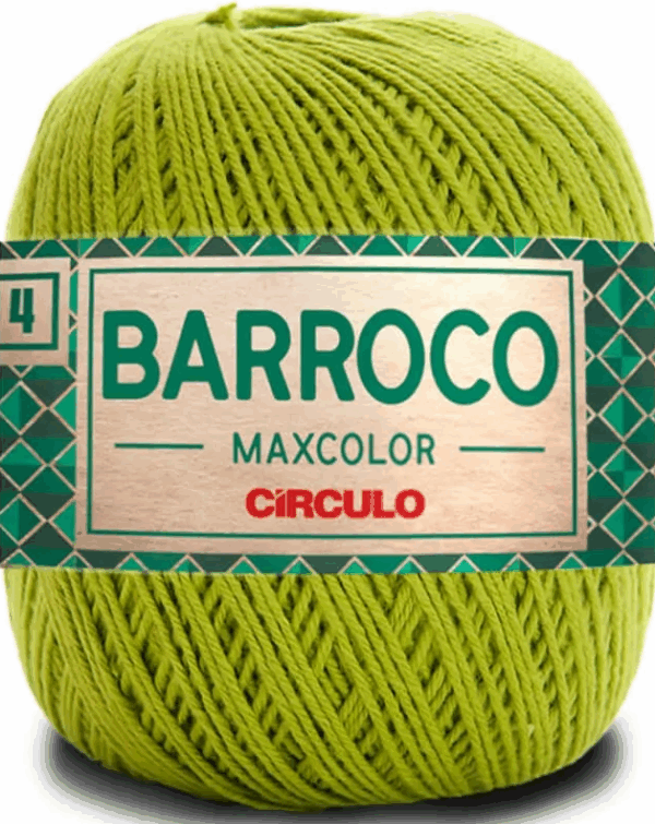 KIT COM 4 BARROCO 4 FIOS - MAXCOLOR 200G - CIRCULO (COR ÚNICA)