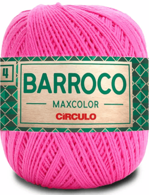 KIT COM 4 BARROCO 4 FIOS - MAXCOLOR 200G - CIRCULO (COR ÚNICA)