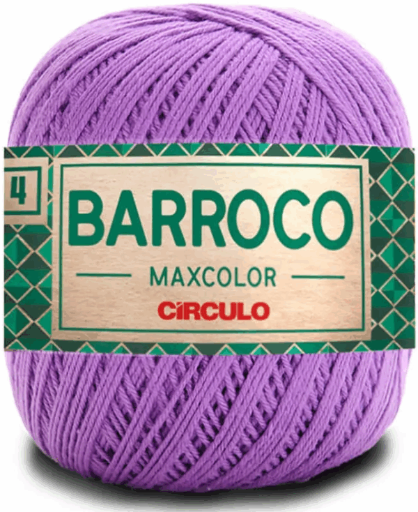 KIT COM 4 BARROCO 4 FIOS - MAXCOLOR 200G - CIRCULO (COR ÚNICA)