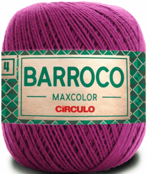 KIT COM 4 BARROCO 4 FIOS - MAXCOLOR 200G - CIRCULO (COR ÚNICA)