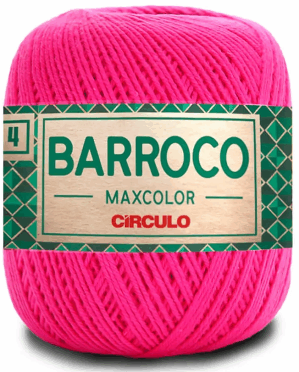 KIT COM 4 BARROCO 4 FIOS - MAXCOLOR 200G - CIRCULO (COR ÚNICA)
